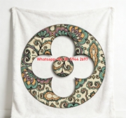 Paisley Clover Blanket Boho Floral Clover Throw 190